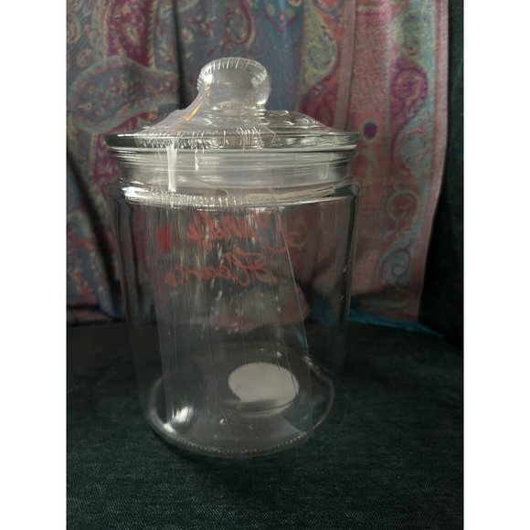 Candy Hearts Glass Candy Cookie Jar Target Food Safe Valentine Mom Candy Bar - Picture 3 of 4